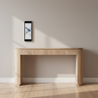 Meuble TV de salon en bois massif de style américain simple avec commode et rangement, personnalisable, livraison en kit