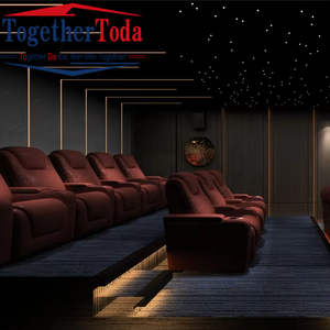 Sillón Reclinable Eléctrico de Cuero de Lujo Moderno Personalizado para Cine en Casa, Teatro y Oficina en Casa - Product Image 2