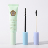Emballage de baume à lèvres/mascara/sourcils personnalisé en usine Tube en plastique flexible pour emballage de maquillage Tube souple avec brosse de flocage