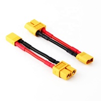 Cable de Conexión XT90 XT90S XT60 a 2 Pines XT30 XT30U XT30-F, Conector Macho y Hembra para Batería de Bicicleta Eléctrica, Adaptador de Corriente Continua de 50A, Cable de Extensión