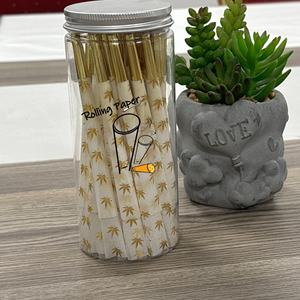 Hot selling 50 counts/can $100 cigarette paper custom 1 1/4 king size pre cone roll paper cone - Product Image 3