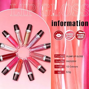 Gloss à lèvres liquide personnalisé, haute pigmentation, hydratant, imperméable, baume à lèvres, maquillage en marque privée - Product Image 4
