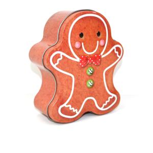 Ready Stock Gingerbread Man Shaped Tin <b>Box</b> Christmas Food Grade <b>Metal</b> Tin Can For Cookie Candy Chocolate Holiday Gift Packaging - Product Image 4