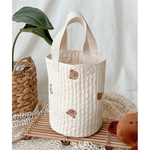 新生婴儿妈咪肩包熊刺绣绗缝婴儿车储物收纳袋护理尿布袋 - Product Image 5