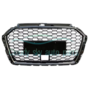 Parrilla Delantera Negra Brillante Estilo RS3 para Auto <span class=keywords><strong>A3</strong></span> S3, Parrilla de Parachoques Tipo Panal para <span class=keywords><strong>A3</strong></span> S3 8V.5 2017 2018 2019 - Product Image 2