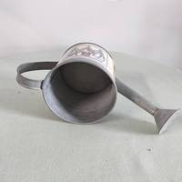 Vente en gros d'arrosoir vintage personnalisé maison jardin plante bougie pot d'eau galvanisé gris pot de fleur jardinière