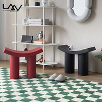 Tabouret pour enfants de couleur macaron en gros, tabouret de salon, petit tabouret antidérapant, tabouret en plastique court