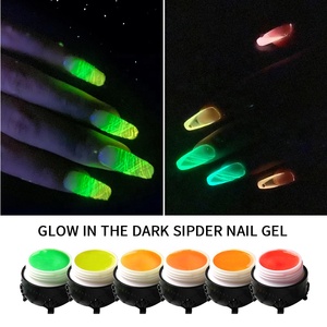 Vernis à <span class=keywords><strong>ongles</strong></span> en gel élastique phosphorescent effet toile d'araignée 2026 pour marque privée, séchage UV, à retirer par trempage, pour nail art, vente en gros - Product Image 2