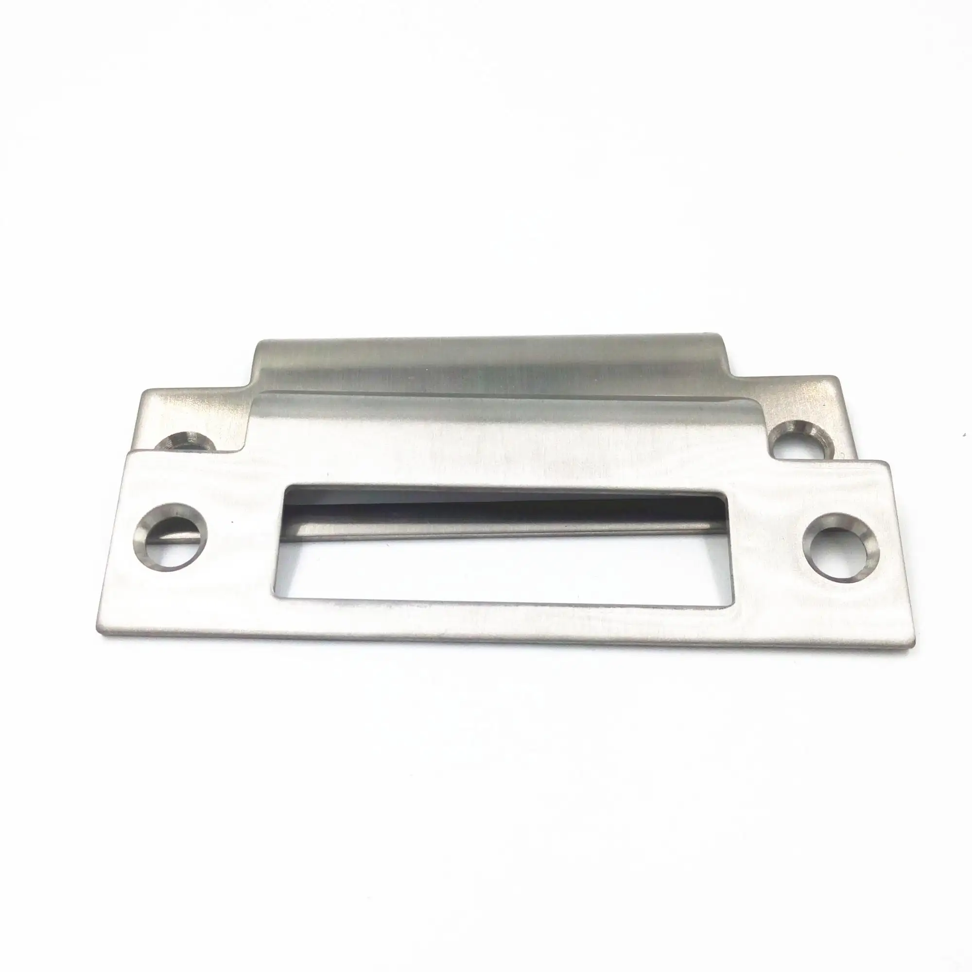 OEM ODM customized metal stamping stainless steel Strike Large Lip Security Door Latch Strike Plate