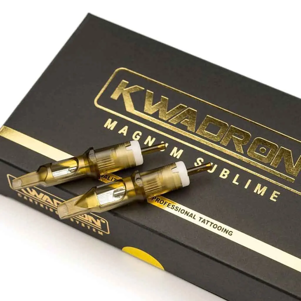 Original KWADRON Kartuschen system 0,30 MM Soft Edge Magnum Einweg Tattoo Nadeln Groß-und Einzelhandel akzeptieren Reservierung