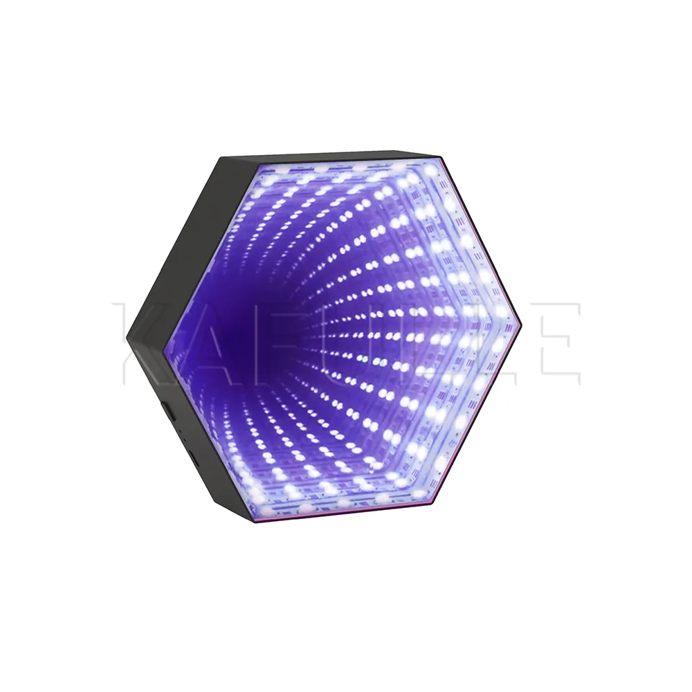 LED Novelty Home Decorative Rechargeable 3D Tunnel Infinite Light for Gaming