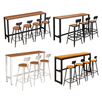 Ensemble de table et chaises en rotin d'extérieur pour cour, restaurant, terrasse, jardin, bureau, café, balcon, salle à manger
