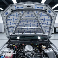 Mat Peredam Suara Aluminium Foil Hitam 460x800mm Tebal 2.2mm Perekat Sendiri untuk Insulasi Kebisingan Mobil pada Pintu, Kap Mesin, dan Lantai Kendaraan