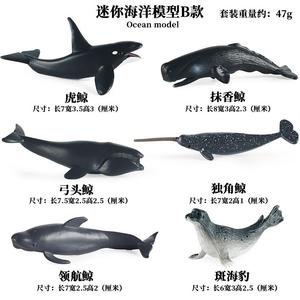 Yxs simulación sólida para niños prehistórico marino mini animal modelo trébol amoniatitas dragón pez juguete - Product Image 4