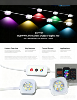 Luces Solares Impermeables IP68 AC/DC para Navidad, Luces Decorativas para el Hogar RGB RGBW RGBWWIC LED Pixel Point, Luces Permanentes para Exteriores