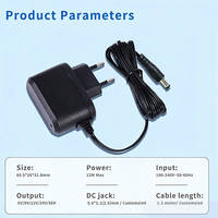 Adaptateur de chargeur pour pistolet de massage 12W AC/DC, prise secteur 6V2A, éclairage de sapin de Noël, caméra CCTV 5W 12W, alimentation avec prise US EU UK AU