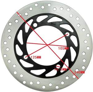 Качественный передний фиксированный тормозной ротор из нержавеющей стали для мотоцикла Honda CB500 - Product Image 2