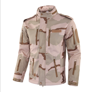Veste Softshell Homme Hiver Nouveau Style Sport Extérieur Polaire Chaude Camouflage Isolation Thermique - Product Image 2