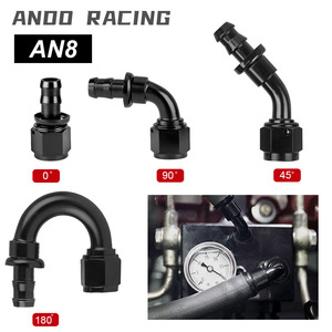 Conector de Enfriador de Aceite Andoo Racing An8 de 0, 45, 90 y 180 Grados para Mejora del Sistema de Refrigeración Automotriz - Product Image 1