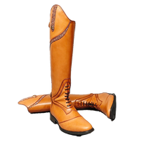 Nouvelles bottes d'équitation pour femmes, montantes, en cuir de vachette, antidérapantes, à talon moyen, style luxe, modèle North Star, chaussures d'écurie