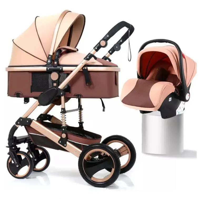High quality travel system baby stroller pram 3 in 1 full set for kids