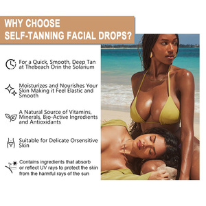 Produttore di olio abbronzante per il viso naturale efficace per il viso e il colore del siero auto abbronzante per correggere la protezione solare gocce autoabbronzanti - Product Image 4