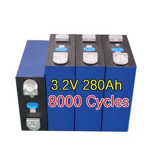 Batterie au lithium-fer-phosphate 12V 24V 48V Batterie au lithium akku lifepo4 230Ah 280Ah 3.2V lifepo4 cellules de batterie