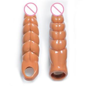Direkter Fabrik verkauf Wolf Zahn hülsen dildo Neues tragbares <span class=keywords><strong>Penis</strong></span> hülsen gerät zur Verlängerung der Verdickung verzögerung für Paare - Product Image 1