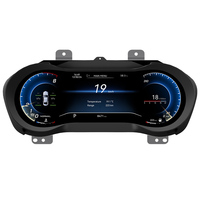 Untuk Maserati Ghibli 2014-2023 Instrumen Dashboard LCD Digital 12.3" Layar Penuh Speedometer Nirkabel Carplay Upgrade Linux