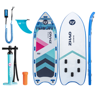 Planche à pagaie de course gonflable planche de surf multi-usages debout et planche de pêche pour les eaux de l'océan est livré avec accessoire de pompe