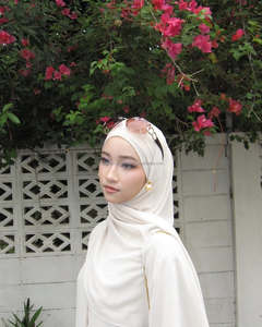 Hijab modal léger de qualité supérieure à séchage rapide sous-bonnets en jersey liquide respirant pour femmes <span class=keywords><strong>Segi</strong></span> Empat Bandanas ethniques - Product Image 4