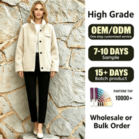 Manteau d'hiver en laine pour femme, simple boutonnage, fourrure de mouton de haute qualité, épais et doux, vêtement d'extérieur décontracté, vente en gros, directement de l'usine