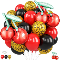 Zoete Aardbei Fruit Thema Ballon Garland Kit Aardbei Vorm Folieballonnen voor Meisjes Babyshower 1e Verjaardag Zomerdecoratie