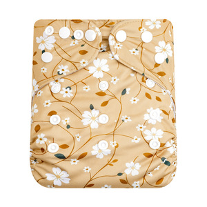Happy Flute Vente en gros de couches lavables réutilisables en tissu suédé pour bébés, couches en tissu imperméables taille unique, douces - Product Image 6