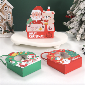 Emballage cadeau en papier Apple Belle boîte de papier de Noël pour gâteau aux bonbons - Product Image 3