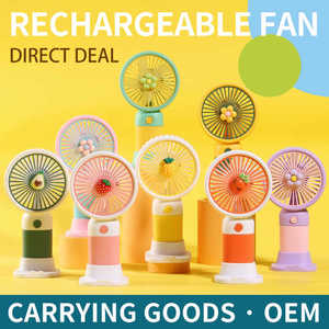 Dễ Thương Trái Cây Phim Hoạt Hình Thiết Kế Nhỏ Mini Fan Có Thể Sạc Lại Xách Tay Mini Fan Nhựa Mini Cầm Tay Fan - Product Image 6
