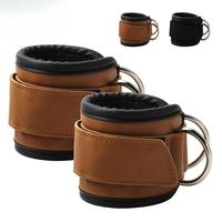 Sangle de maintien de cheville en PU/Nylon pour la protection des jambes et des fessiers lors de l'entraînement, avec corde de traction auxiliaire, accessoire de gym
