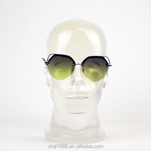 Fashion <strong>Style</strong> Best Quality Transparent <strong>Head</strong> Mannequin Clear Model <strong>Heads</strong> for Sunglasses Hat Display - Product Image 4