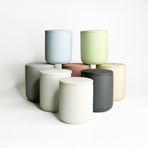 Bán buôn độc đáo gốm nến Jar với nắp 8oz 10oz 12oz tùy chỉnh khắc, màn hình in ấn - Product Image 1