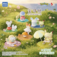 Boîte mystère saisonnière Pokemon Pokepeace, figurine rotative Pikachu Piplup, objet de collection de bureau, jouet tendance