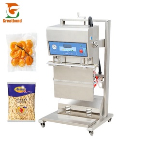 Low Price Gas-Flushing Commercial Food Sealer Nitrogen Filling Plastic Bag Vertical Inflatable External Vacuum <b>Packaging</b> Machine - Product Image 1
