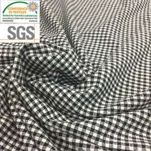De alta calidad Blanco y Negro Plaid algodón de poliéster rayón tejido cepillado es Super suave y gruesa - Product Image 1