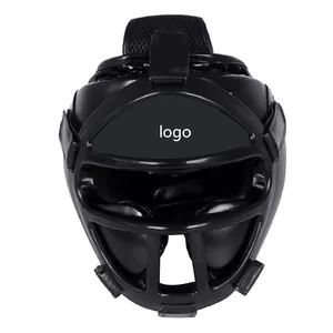 Protezione per la testa del copricapo in pelle Pu di sicurezza professionale casco da boxe personalizzato protezione per la testa sportiva da boxe