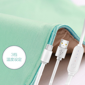 Electric Heated Shawl Green <b>Usb</b> Powered 3 Temperature Settings Fast <b>Heating</b> For Winter Warmth - Product Image 1