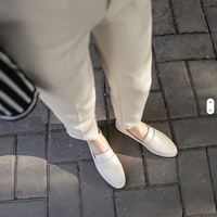 Chaussures plates en cuir pour femmes, style universitaire, mocassins rétro polyvalents