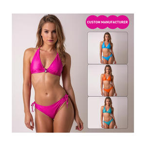 Traje de Baño Personalizado para Mujer, Fabricante de Trajes de Baño Repreve OEM ODM, Trajes de Baño Sostenibles Reciclados, Conjunto de Bikini de 2 Piezas para Mujer - Product Image 2