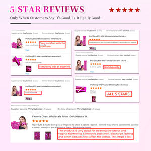 Prof.Ding antibatterico a base di erbe ringiovanente Gel di serraggio vaginale prodotto per l'igiene femminile per altre cure femminili - Product Image 2