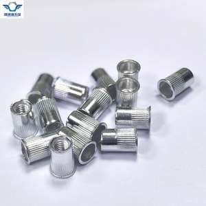 Trung Quốc Nhà sản xuất M6 14mm Nhôm Mặt bích hạt phẳng đầu rivnut ren chèn với passivated kết thúc - Product Image 3