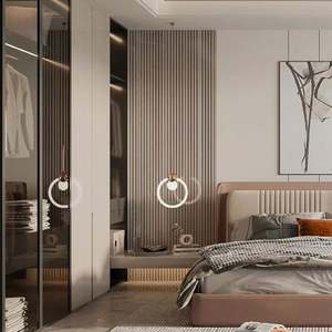 Armoire de luxe italienne sur mesure avec porte en verre durable, mobilier de maison pour chambre à coucher, option de personnalisation - Product Image 1