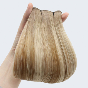 Chất Lượng Cao Tay Gắn Sợi Ngang Phần Mở Rộng Tóc Người Dày End Nga Phần Mở Rộng Tóc Con Người Tay Gắn Sợi Ngang Tóc - Product Image 4